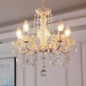 ChatGPT dijo: Lámpara colgante vintage de candelabro de cristal Saint Mossi 5 llamas - Imagen 1 de 8