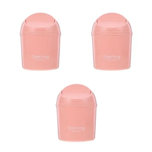  3 Pieces Tisch Mülleimer Mini-Schreibtischabfalleimer Büromüll Können - Bild 1 von 12