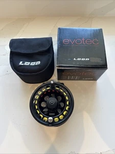 Loop Evotec G4 HD 8ten Fly Reel Black 8/10 GOOD CONDITION - Picture 1 of 16