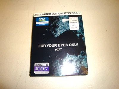 For Your Eyes Only    *Steelbook* Brand New*  (Blu-ray Disc,  *DIGITAL DATE EXPD Foto 1 de 4