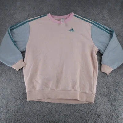 Adidas Sweatshirt Womens Small Crewneck Pullover Three Stripes 2023 - Image 1 of 4