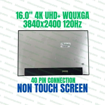 Conjunto de pantalla LED no táctil HP ZBook Studio G10 16" DRM UHD WQUXGA N51321-001 Foto 1 de 4