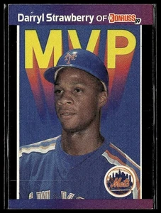 Darryl Strawberry 1989 Donruss "© 1988 LEAF, INC" y "* Denota" en la parte posterior #BC-6c - Imagen 1 de 2