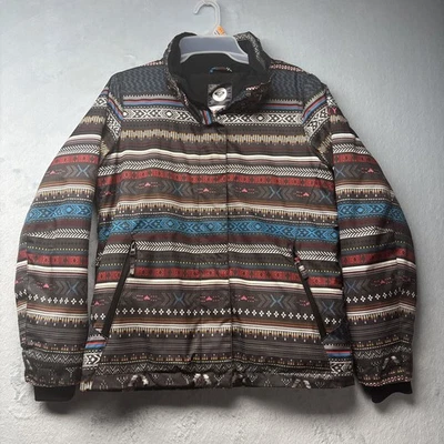 Roxy Jetty Toluca Stripe DryFlight 10k Insulated Snow/Ski Jacket Girl's Size XXL - Image 1 of 4
