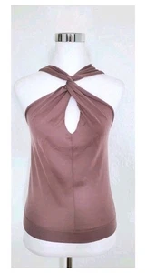 Ralph Lauren Purple Label Knit Top Sleeveless Criss-Cross Soft Size XS 0-2 NEW - Picture 1 of 9