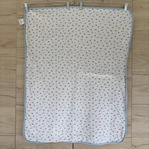 Bright Future Baumwolle Baby Decke blau Streifen Welpe Katze Käfer Tier 35x26,5" - Bild 1 von 6