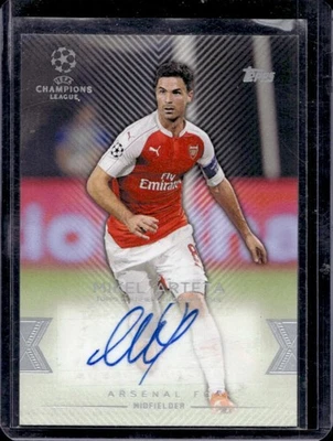 2015 Topps UEFA Showcase Mikel Arteta Auto #CLA-MA Arsenal - Image 1 of 2