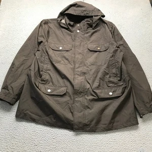 Hawke & Co Outfitter Lined Parka Jacket Hoodie Men XL Long Sleeve Pockets Brown - Picture 1 of 12