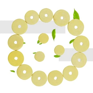 Almohadillas de instrumento de flauta de madera elástica de repuesto 16 en 1 (amarillo claro) almohadilla de flauta - Imagen 1 de 11