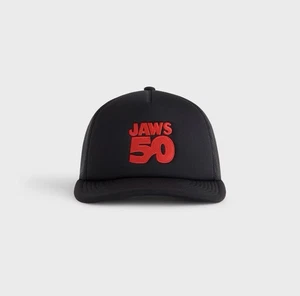 NEW Kith for JAWS 50 Poly Foam Nolan Trucker Hat Black One Size IN HAND - Picture 1 of 5