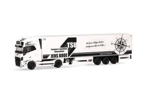 ,HERPA, VOLVO FH 4x2 con remolque frigorífico de 3 ejes TSU BODE, 1/87, HER31... - Imagen 1 de 5