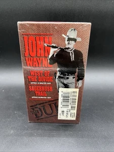 John Wayne Double Feature VHS New West of the Divide & Sagebrush Trail - Imagen 1 de 6