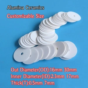 Alumina Ceramics Washers Thermal Conductivity Disc Insulation Round Gasket Plate - Picture 1 of 5