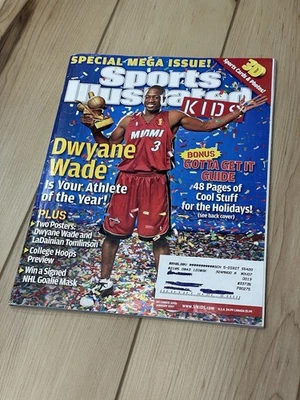 Sports Illustrated Kids, December 2006/January 2007 W/ Cards Tiger Brady Phelps - Imagem 1 de 4