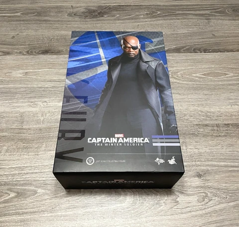 Hot Toys Captain America Winter Soldier NICK FURY 1/6th Scale MMS315 New Open Cover