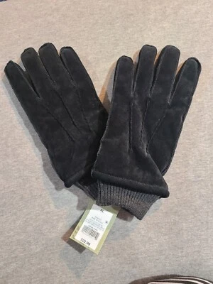 Goodfellow & Co Men's Black Faux Fur Lined Tech Touch Suede Gloves Size XL - Image 1 of 4