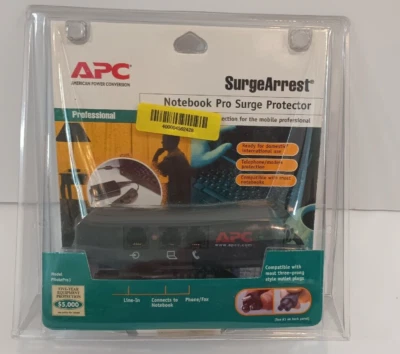 APC SurgeArrest Notebook Surge Protector Notebook Pro3 In-Line 3 Prong Design - Image 1 of 4