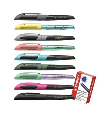 Füller STABILO Flow Einzelstift - inklusive Patrone - Zubehör wählbar