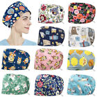 Unisex Surgical Scrub Cap Doctor Nurse Bouffant Hat Adjustable Head Cover