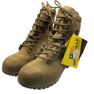 NWT Belleville C312ST Men’s 13 R Tan Safety Steel Toe Military Combat Boots - Picture 1 of 6