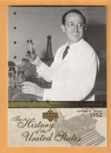 Vacuna contra la polio Jonas Salk 2004 Upper Deck History of the United States #II22 - Imagen 1 de 2