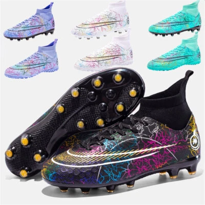 MARKENLOS Fußball Schuhe AG Stollen Nocken Fussball Stiefel Outdoor Sneaker Herrenschuhe**