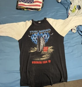 THE WHO Vintage 1982 American Tour 3/4 Sleeve Jersey M - Picture 1 of 2