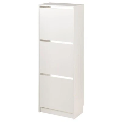 IKEA 3 Niveles Calzado De Almacenamiento Pasillo Organizador Gabinete Compartimentos Blanco Foto 1 de 4
