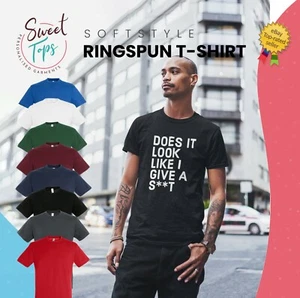 DOES IT LOOK LIKE I GIVE A S**T INSPIRIERTE MÄNNLICHE ERWACHSENE T-SHIRT | GESCHENK | GEBURTSTAG  - Bild 1 von 9