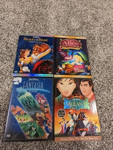 Disney Dvds- Beauty and the Beast, Fantasia 2000, Mulan 2, Alice in Wonderland. - Picture 1 of 1