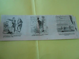 Karikatur Vignette 1881 - Herr Donato jetzt, da sie mennetisiert ist - Bild 1 von 1