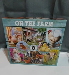 Ceaco - On The Farm 8 en 1 Paquete Múltiple Rompecabezas Paquete Set - 2 Rondas 300 4... - Imagen 1 de 1
