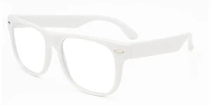 MARCO BLANCO LENTE TRANSPARENTE DE COLECCIÓN GAFAS RETRO CLÁSICAS AÑOS 80 90 PROTECCIÓN UVB UVA - Imagen 1 de 7