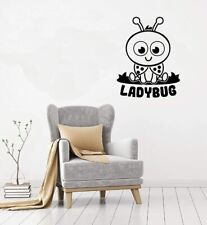 Eyes Ladybug Lady Bug Insect Animal Wall Art Stickers for Kids Home Room Decal