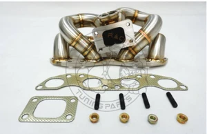 T3 Top Mount Turbo Manifold For SR20DET/VET 240SX S13 S14 S15(SS304 3mm 48mmOD) - Picture 1 of 13