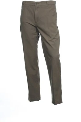 Pantalones de cambray Alfani para hombre excedentes de algodón ajustados frente plano (excedente) $50 Foto 1 de 4