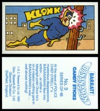 Barratt Bananaman #9 Basset Candy 1985 Card