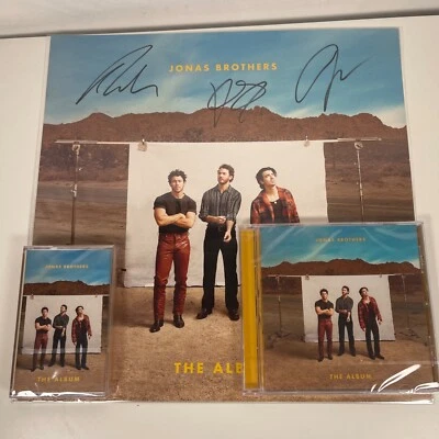 Jonas Brothers - The Album: CD, Cassette & HAND SIGNED Art Card Bundle ✅ - Image 1 of 4