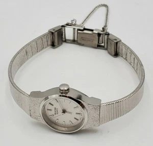 Bulova Silver-Tone Dial Stainless Steel Quartz Ladies Watch 91E03W - Picture 1 of 5