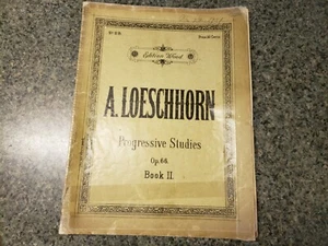 A. Loeschhorn Piano Sheet Music Edition Wood OP 66 Progressive Studies Book F22 - Picture 1 of 9