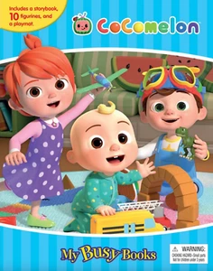 NEW Cocomelon My Busy Books 10 Cake Topper Figurines Playmat & Storybook Fun Set - Picture 1 of 2