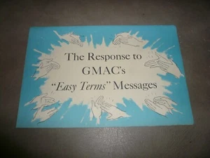 GMAC Time Purchase Plan Pamphlet  - Vintage - Fold Out Style - Picture 1 of 4