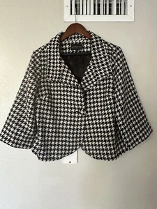 Blazer donna Banana Republic pied de poule taglia 12  - Foto 1 di 13