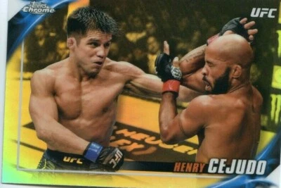 2019 Topps UFC Chrome HENRY CEJUDO Knockout Refractor UFCK-HC SP - Image 1 of 2