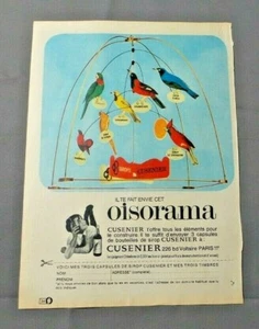 PUB PUBLICITE ANCIENNE ADVERT CLIPPING 030519 / SIROPS CUSENIER OFFRE OISORAMA - Picture 1 of 1