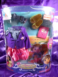 FISHER PRICE DORA THE EXPLORER DRESS UP COLLECTION SCHOOL TIME FITS AMER GIRL - Picture 1 of 3