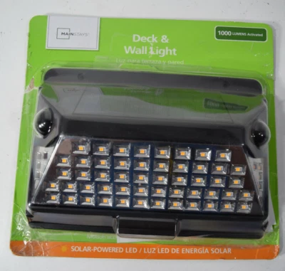 Solar Powered Motion Sensor Light Outdoor 52 LED Security Wall Light 1000 Lumen  - Image 1 of 2