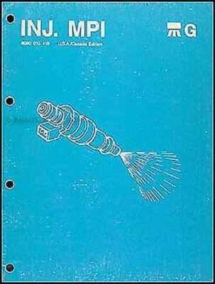 1987 Jeep Combustible Inyección Reformar Manual 4.0 Motor Multi Punto Fi Service - Imagen 1 de 2