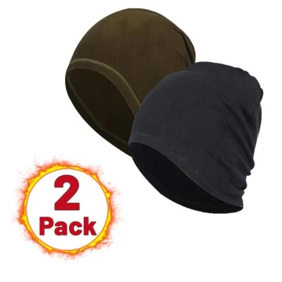 2 Pack Winter Warm Outdoor Sports Skull Beanie Caps Windproof for Women Men - Image 1 of 4