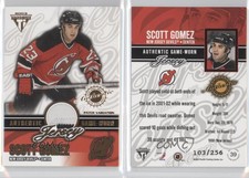 2002-03 Pacific Private Stock Titanium /256 Scott Gomez #39 Patch